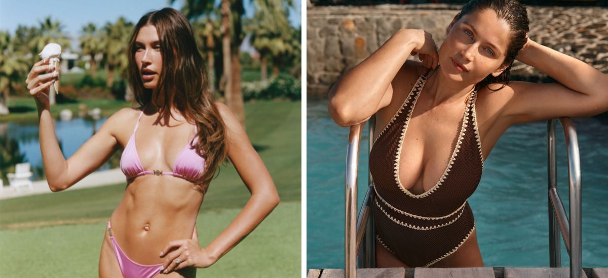 calzedonia costume hailey bieber laetitia casta