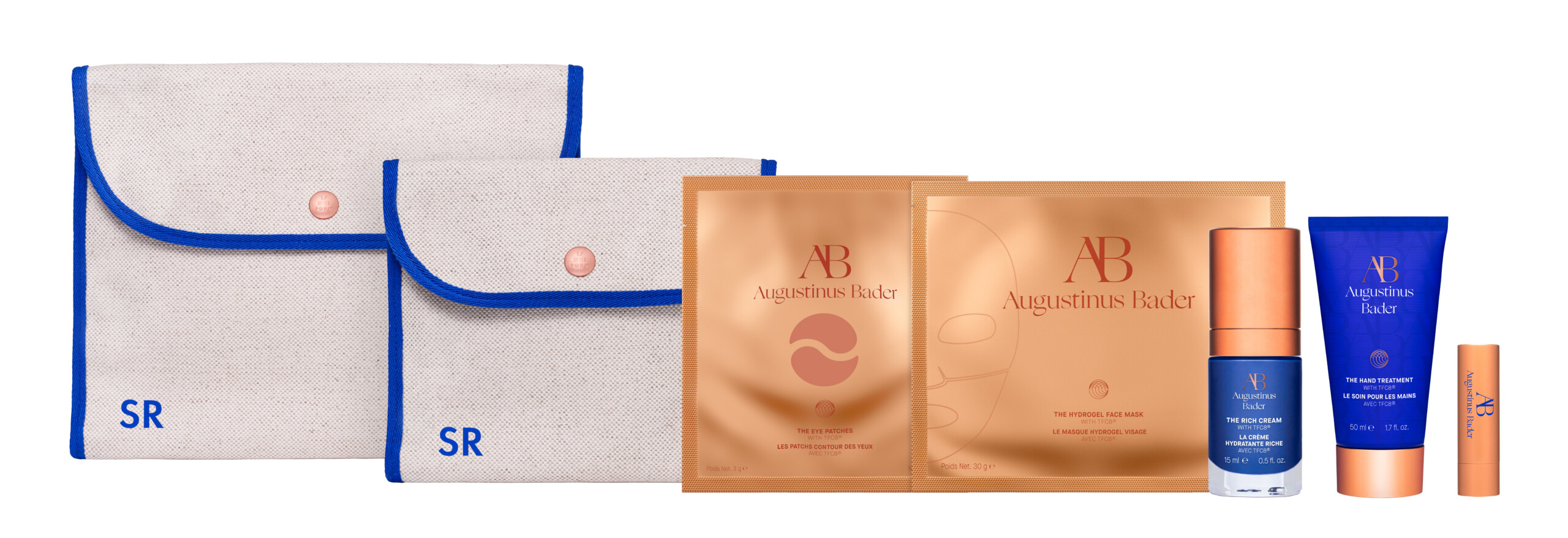 augustinus bader l uniform pouch duo travel kit
