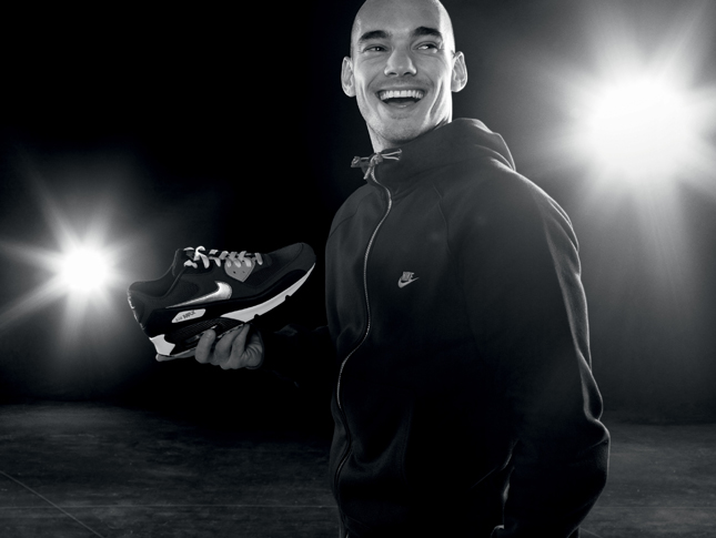 Wesley Sneijder per la campagna pubblicitaria di Nike