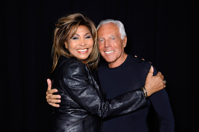 Tina Turner e Giorgio Armani
