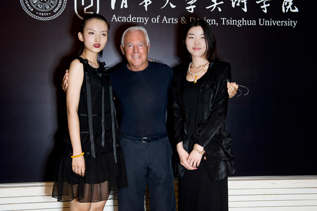 Wen Ya, Giorgio Armani e Wang Yilong