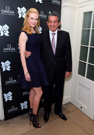 Nicole Kidman e Stephen Urquhart, Presidente di Omega