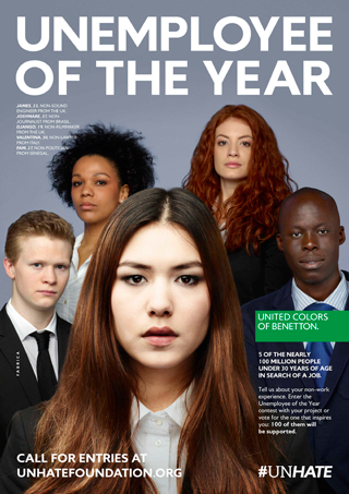BENETTON: UNEMPLOYEE OF THE YEAR