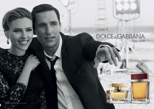 Scarlett Johansson e Matthew McConaughey per The One, Dolce & Gabbana