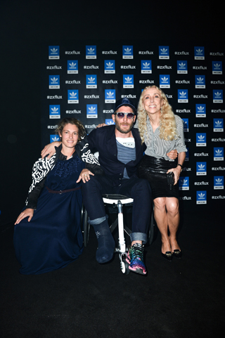 Ginevra e Lapo Elkann insieme a Franca Sozzani