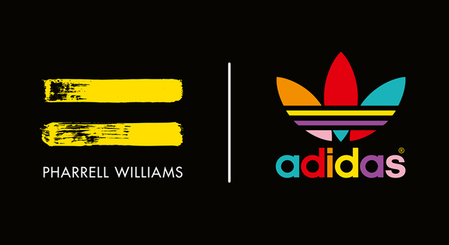Il logo della partnership tra adidas Originals e Pharrell Williams