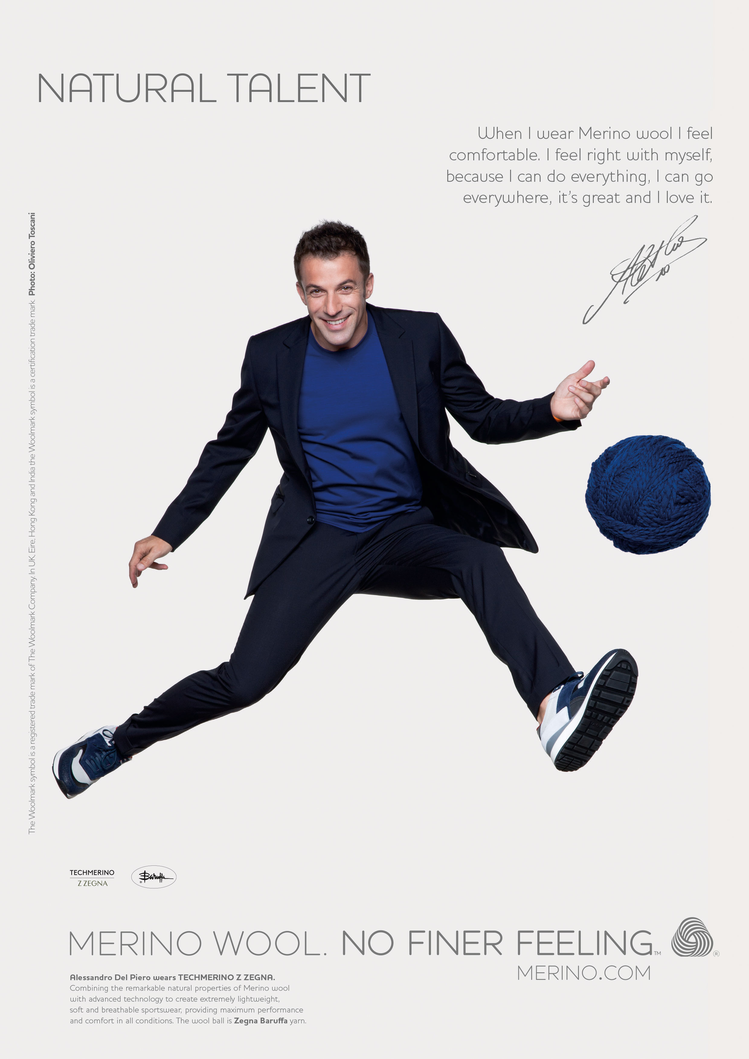 Alessandro Del Piero per The Woolmark Company