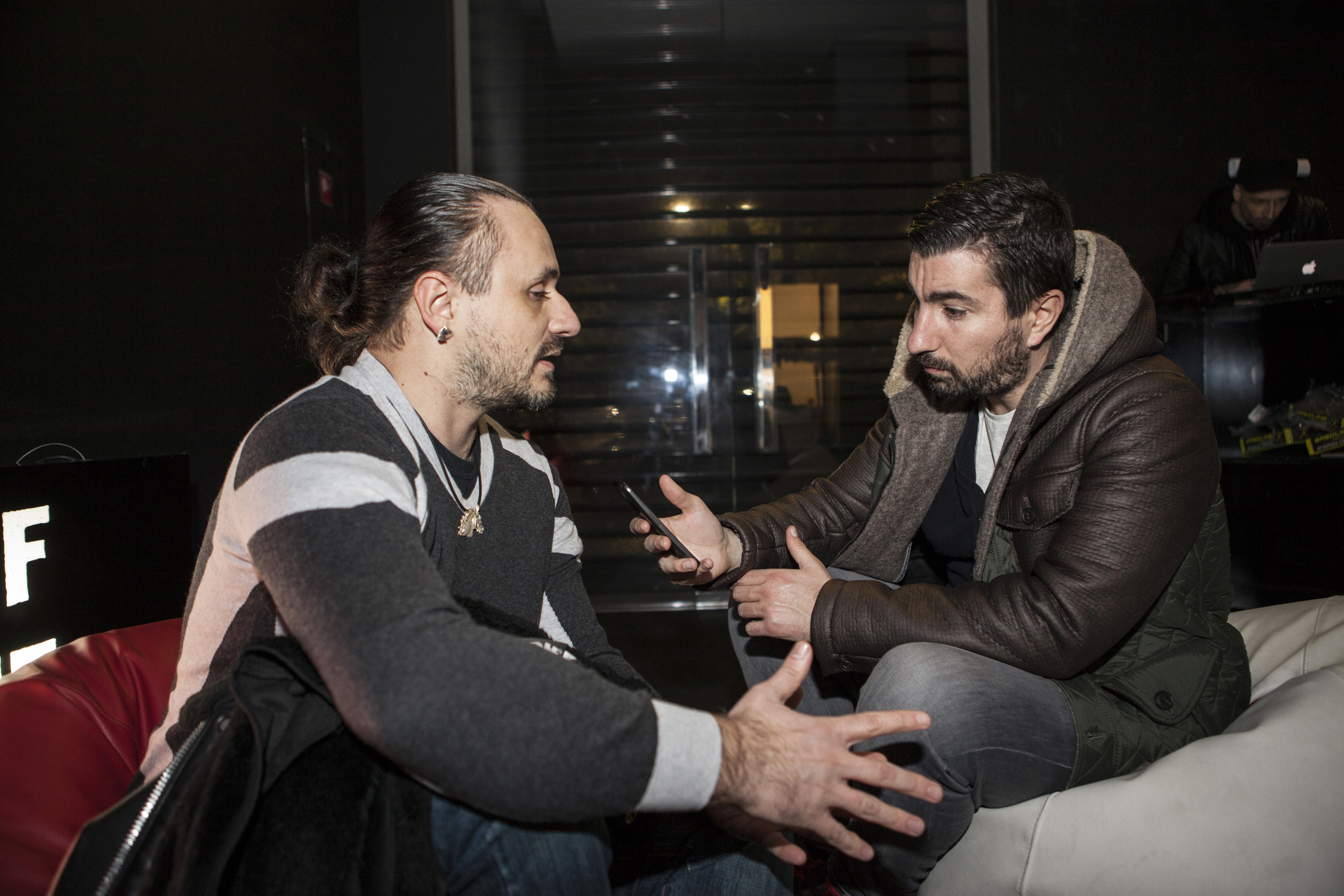 Andrea Afferni durante l'intervista