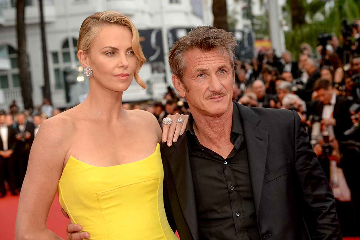 Charlize Theron con gioielli Chopard e Sean Penn