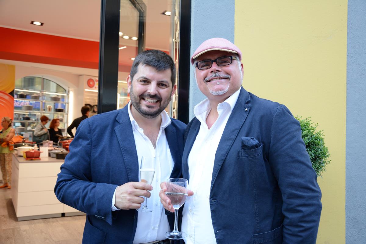 Chel Lombardo per l'Opening del primo negozio Le Creuset in Italia