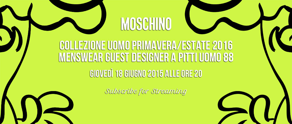 Moschino Fashion Show a Pitti Uomo 88