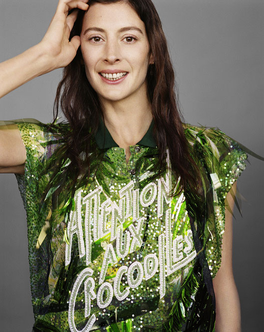 Marie-Agnès Gillot per la capsule collection Lacoste by Lesage