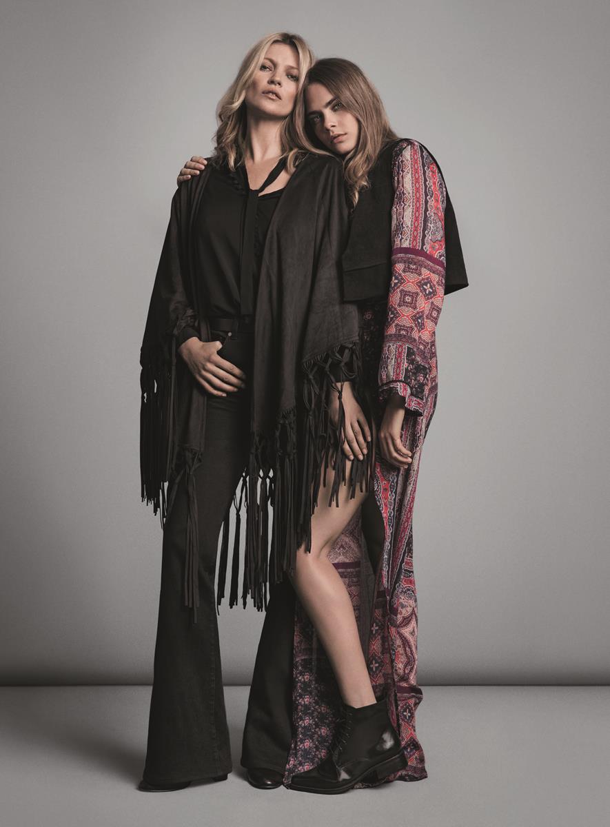 Kate Moss e Cara Delevingne per Mango