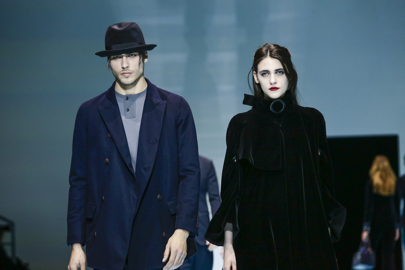 Giorgio Armani Fashion Show, Menswear Collection Fall Winter 2016 in Milan