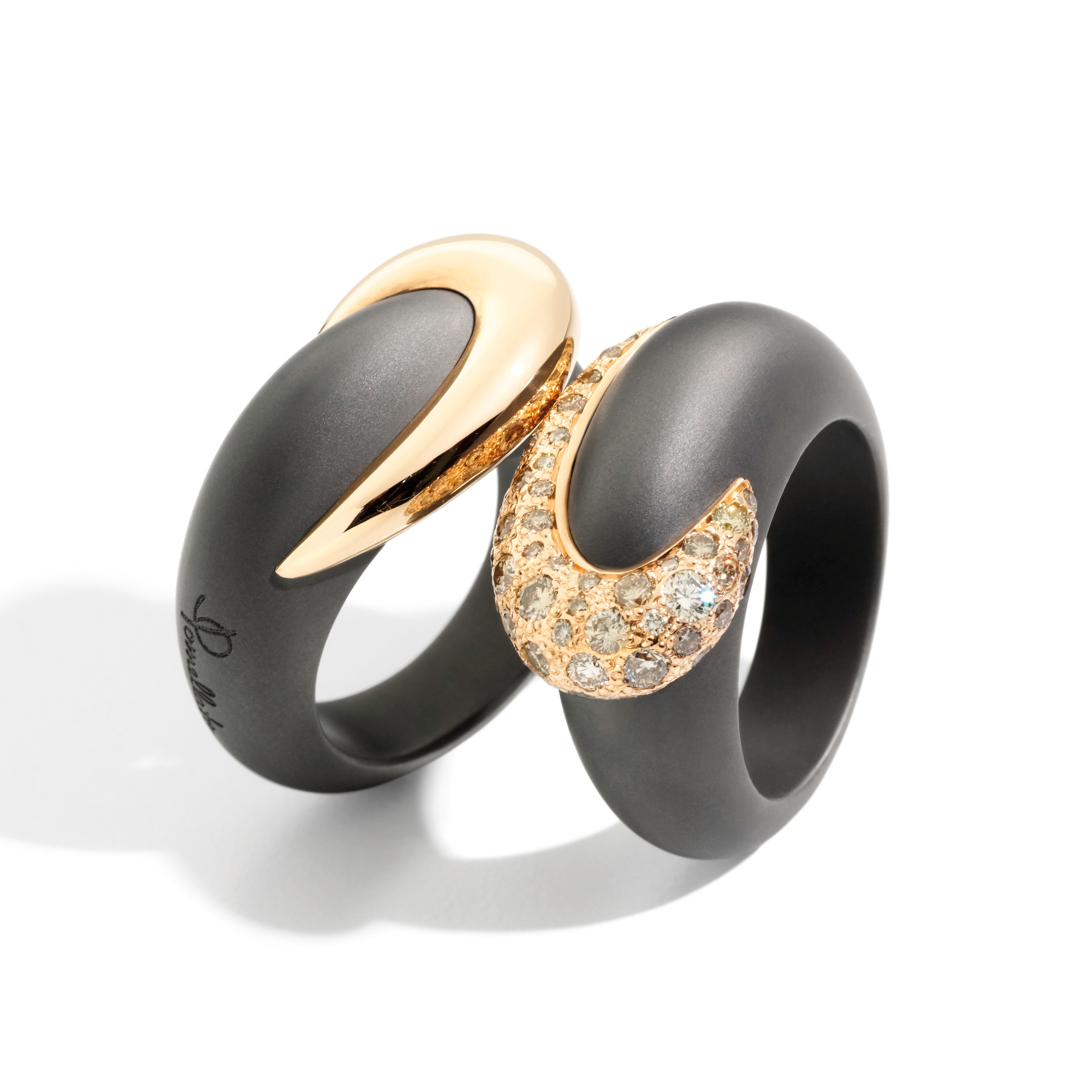 Titanio rings by Pomellato