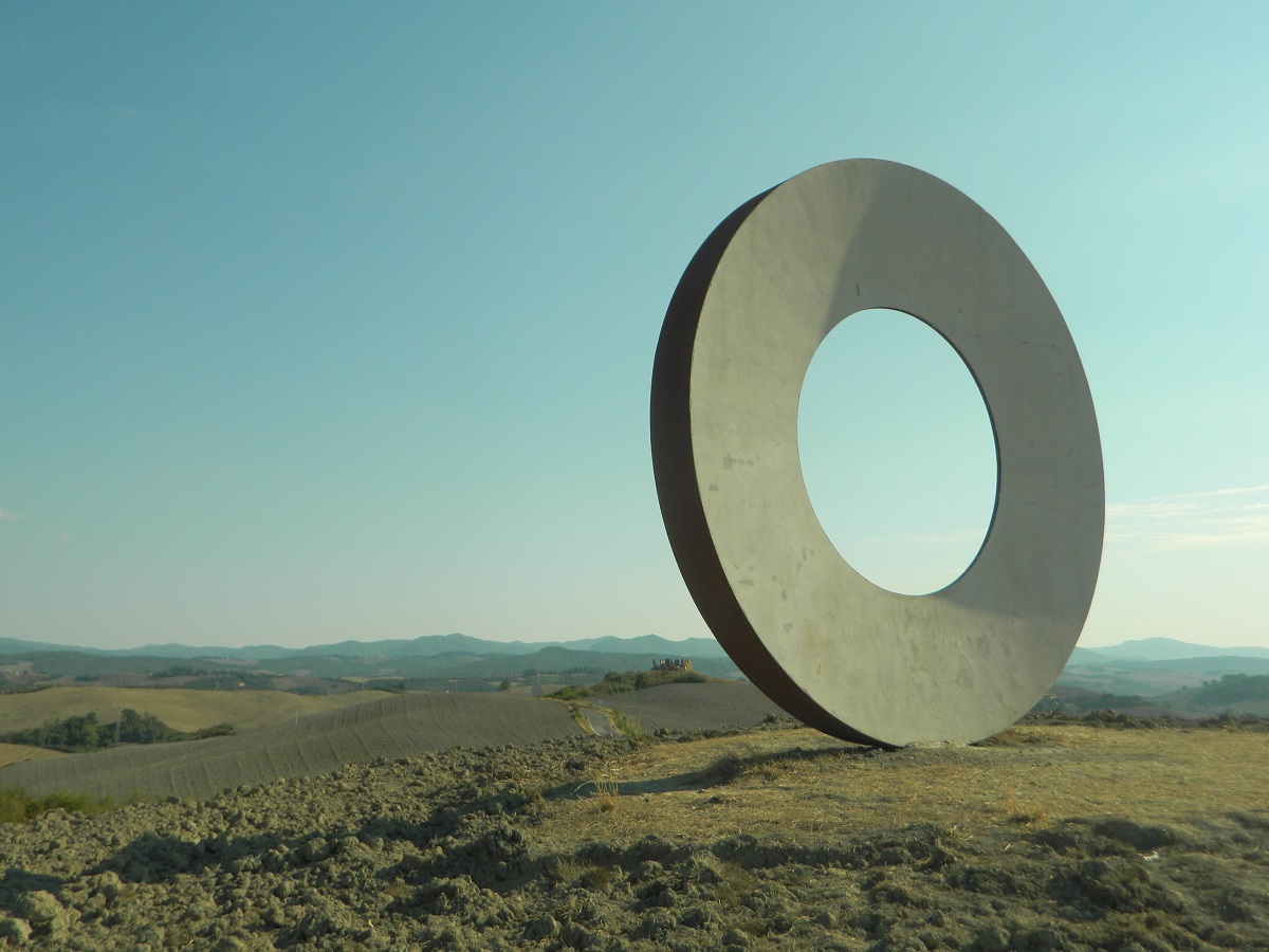 Mauro Staccioli, La Boldria, acciaio corten, 2016, Volterra