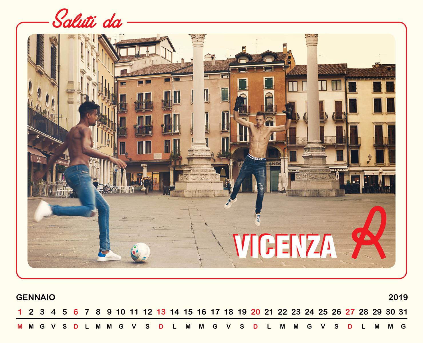 DIESEL CALENDARIO 2019 CON IL VICENZA CALCIO