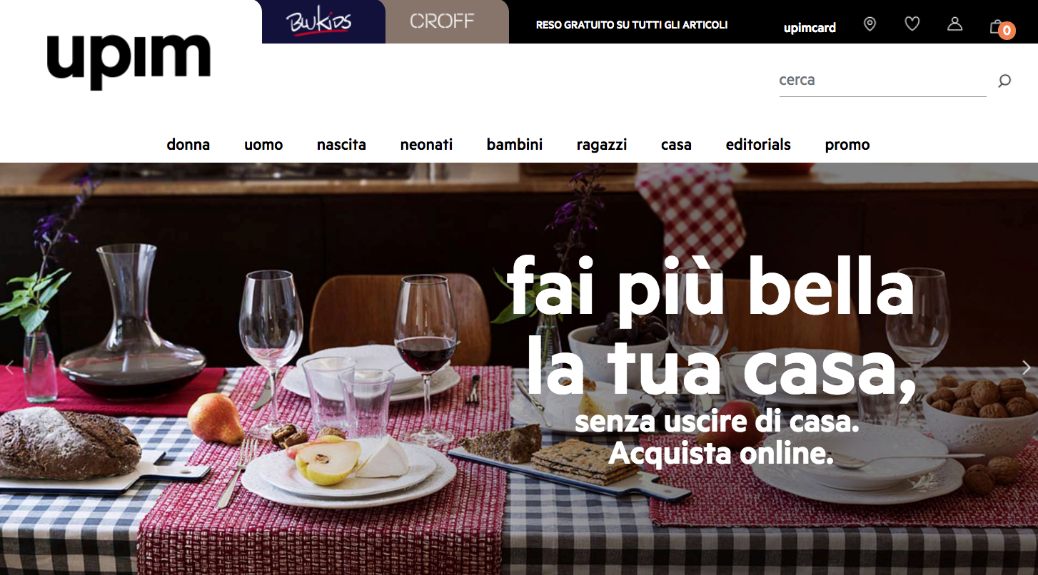 upim sito ecommerce ufficiale