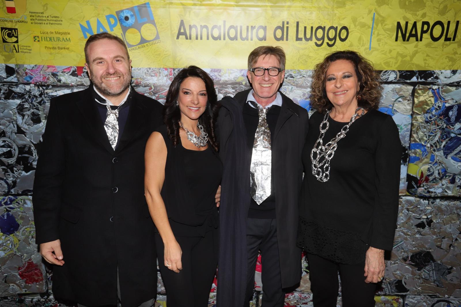 Annalaura di Luggo con Graziella Pera e i rappresentanti del CIAL: Stefano Stellini e Gennaro Galdo 