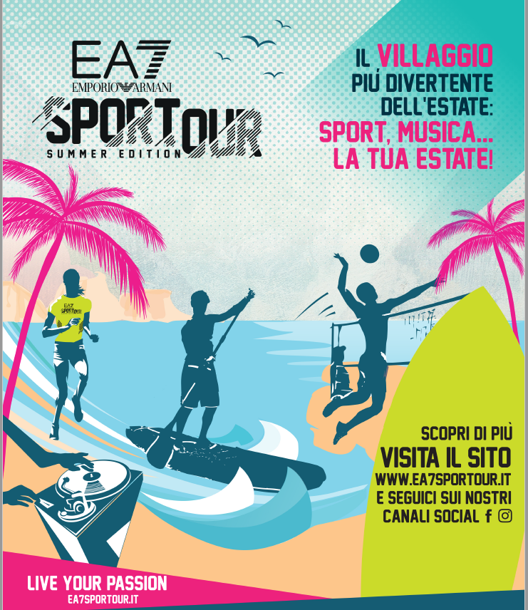EA7 sport tappe armani beach volley