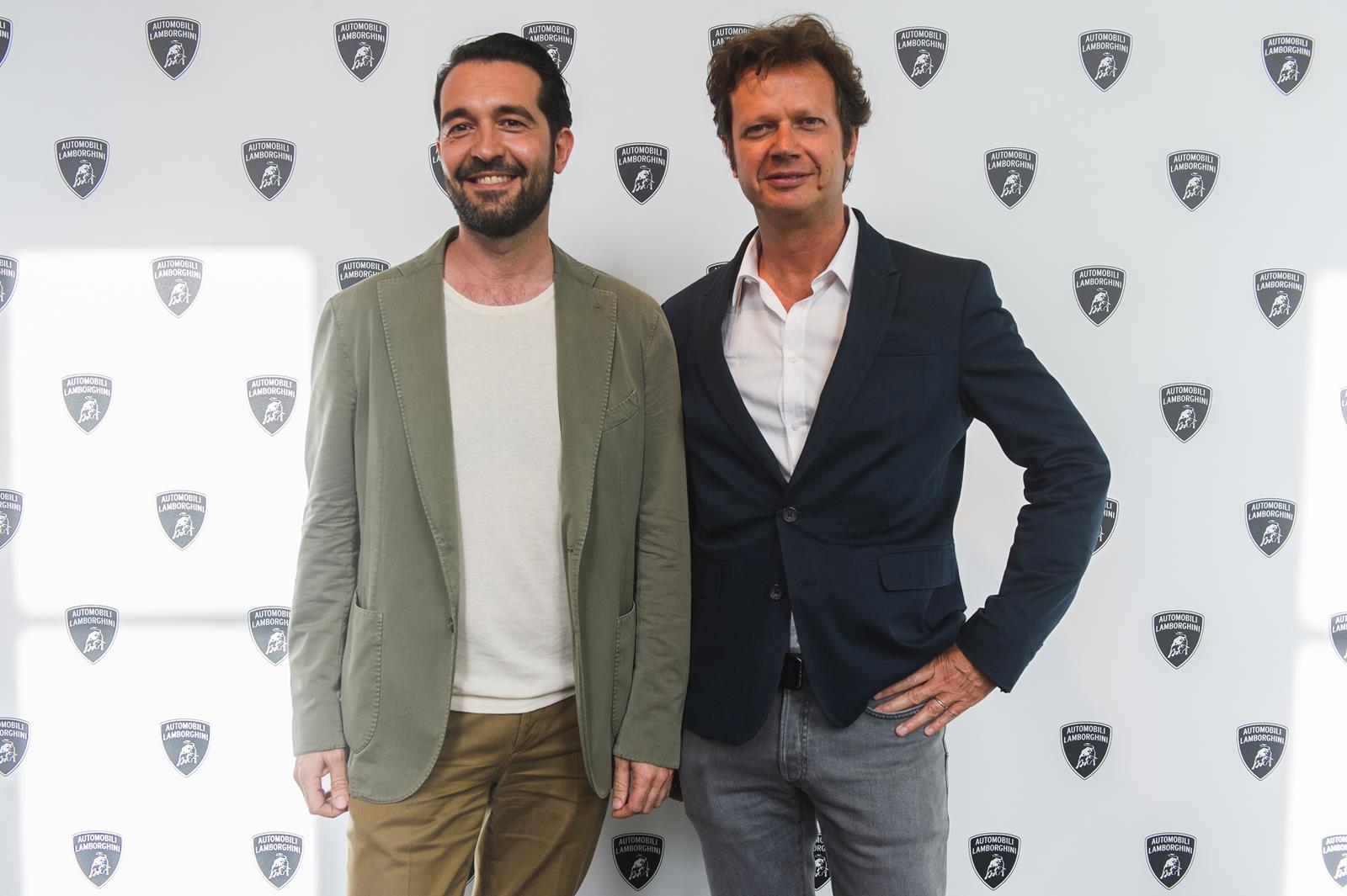 Luca Lucini, Product Manager Collezione Automobili Lamborghini e Mathias Facchini, CEO Swinger International