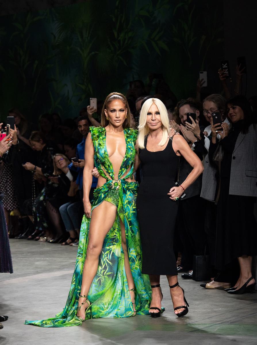 Jennifer Lopez jungle dress versace