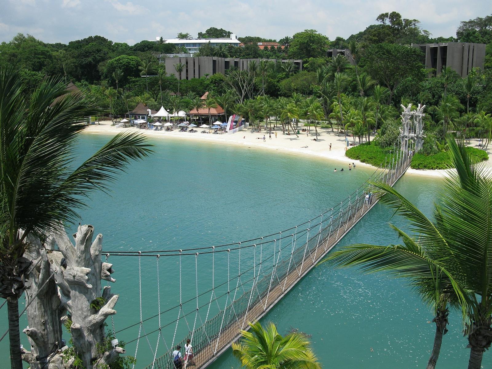 Sentosa Island (Singapore) mappa, hotel e spiagge