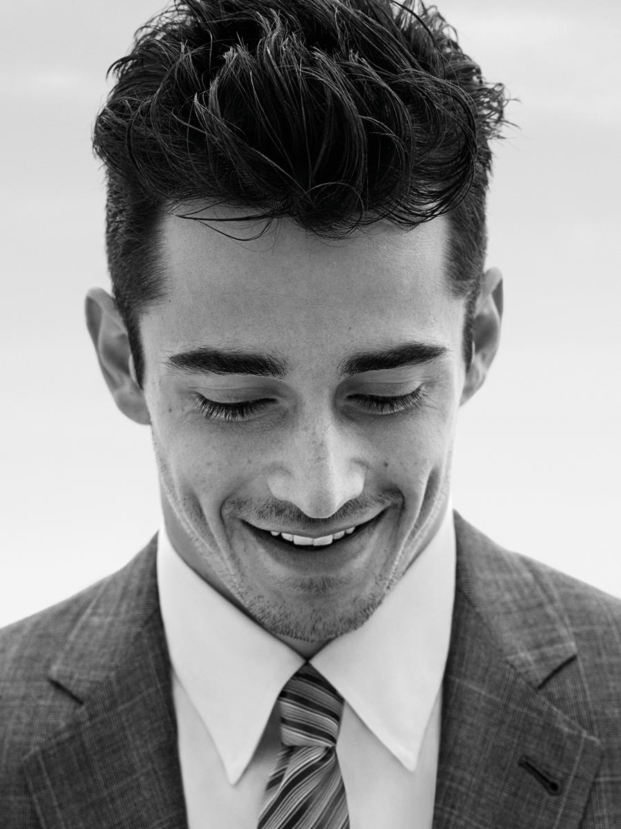 giorgio armani made to measure charles leclerc