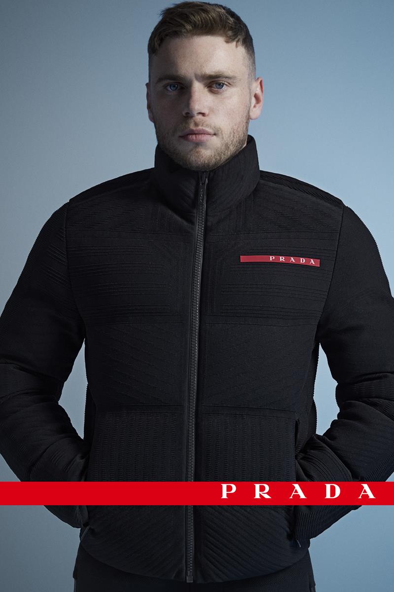 Gus Kenworthy Prada Linea Rossa campagna pubblicitaria sci freestyle